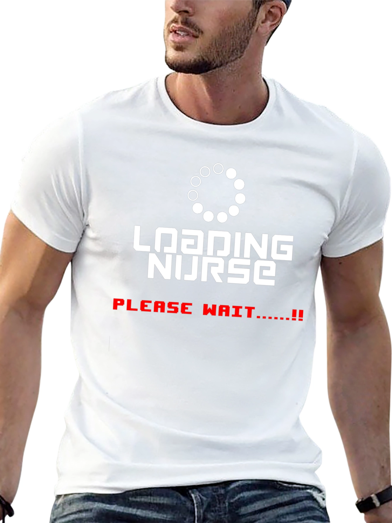 Loading Nurse Graphic Tee - Black