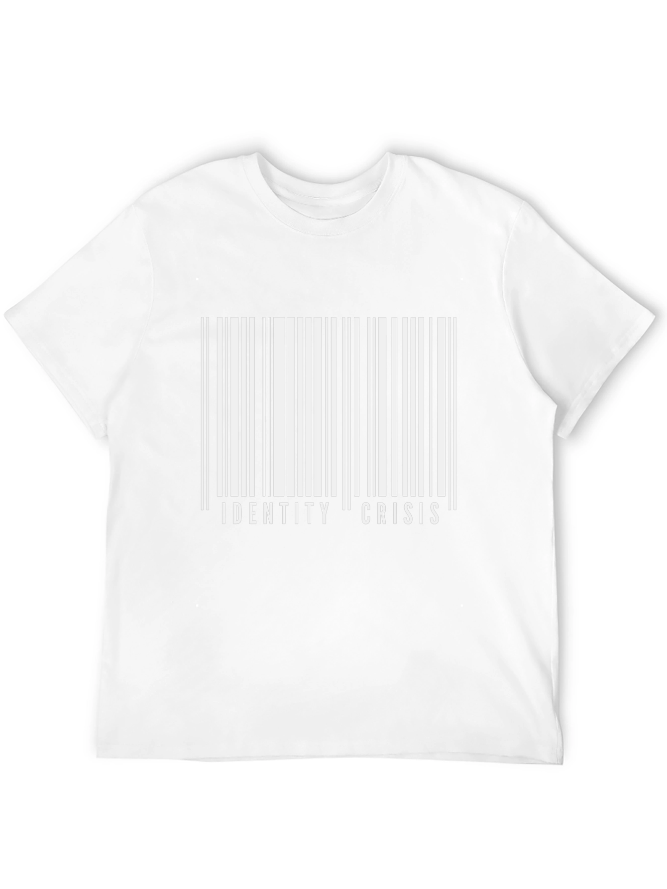 Identity Crisis Barcode T-Shirt - Bold Graphic Tee