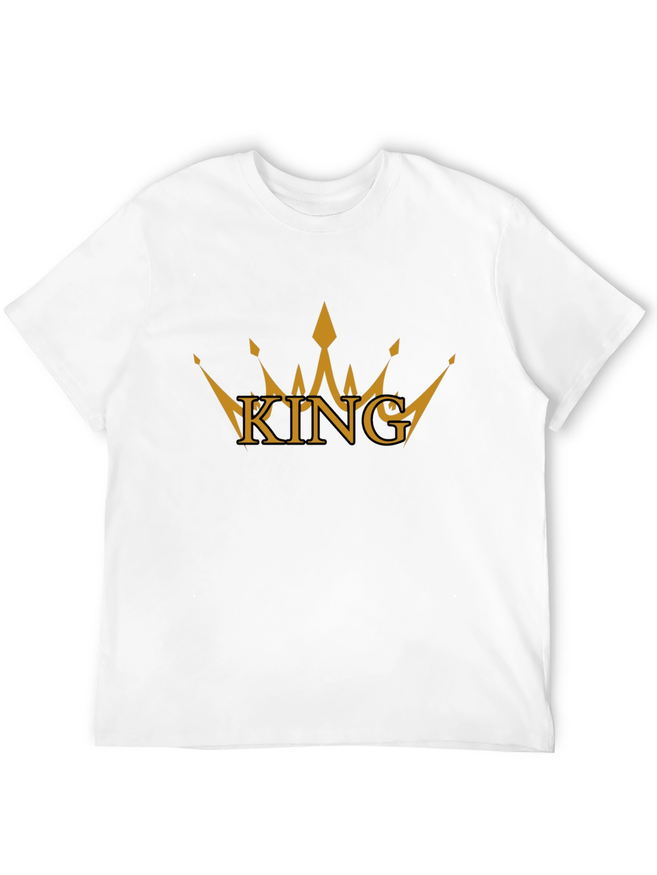 King Crown Graphic Tee - Black Cotton T-Shirt