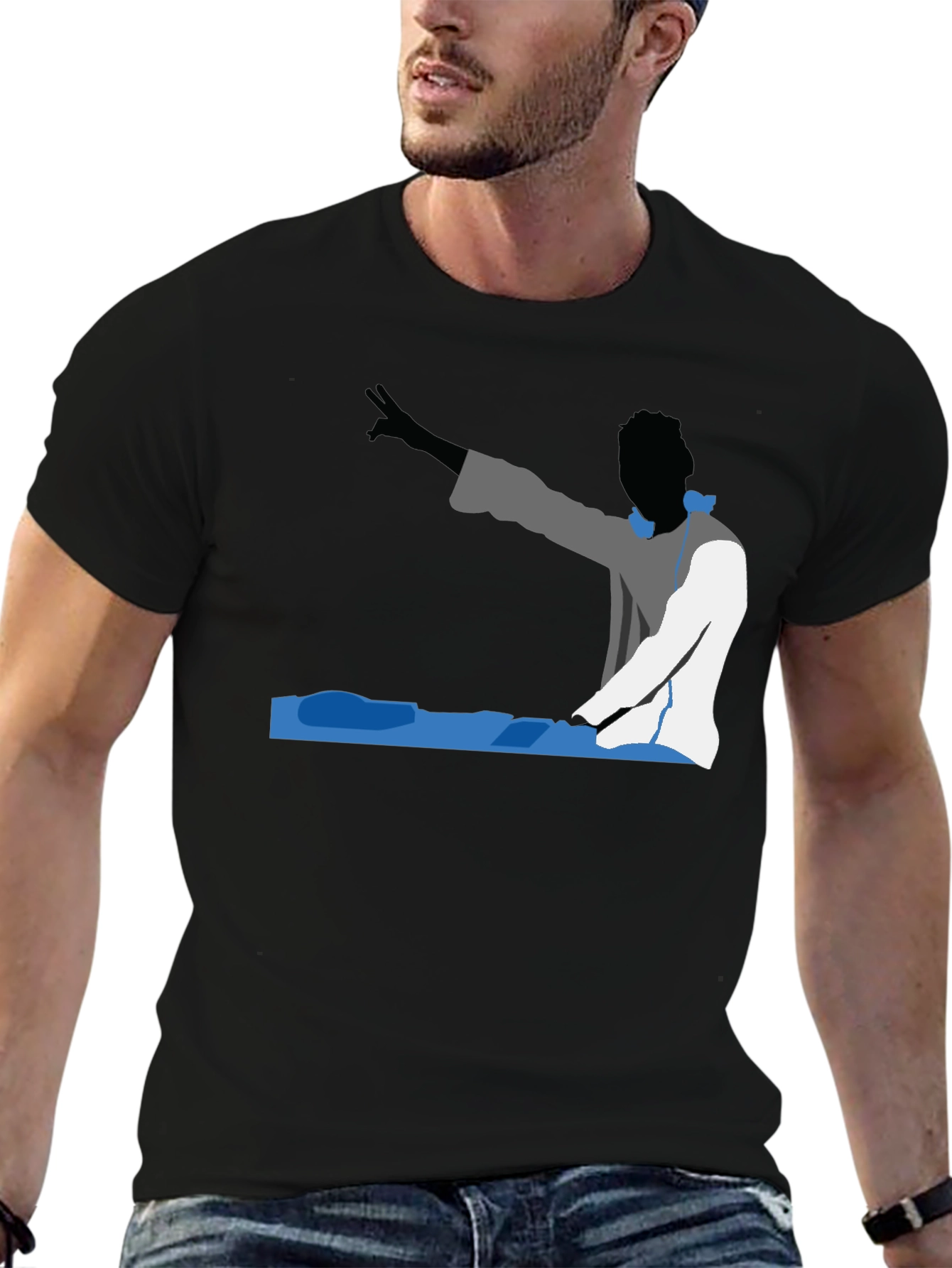 DJ Silhouette T-Shirt - Black