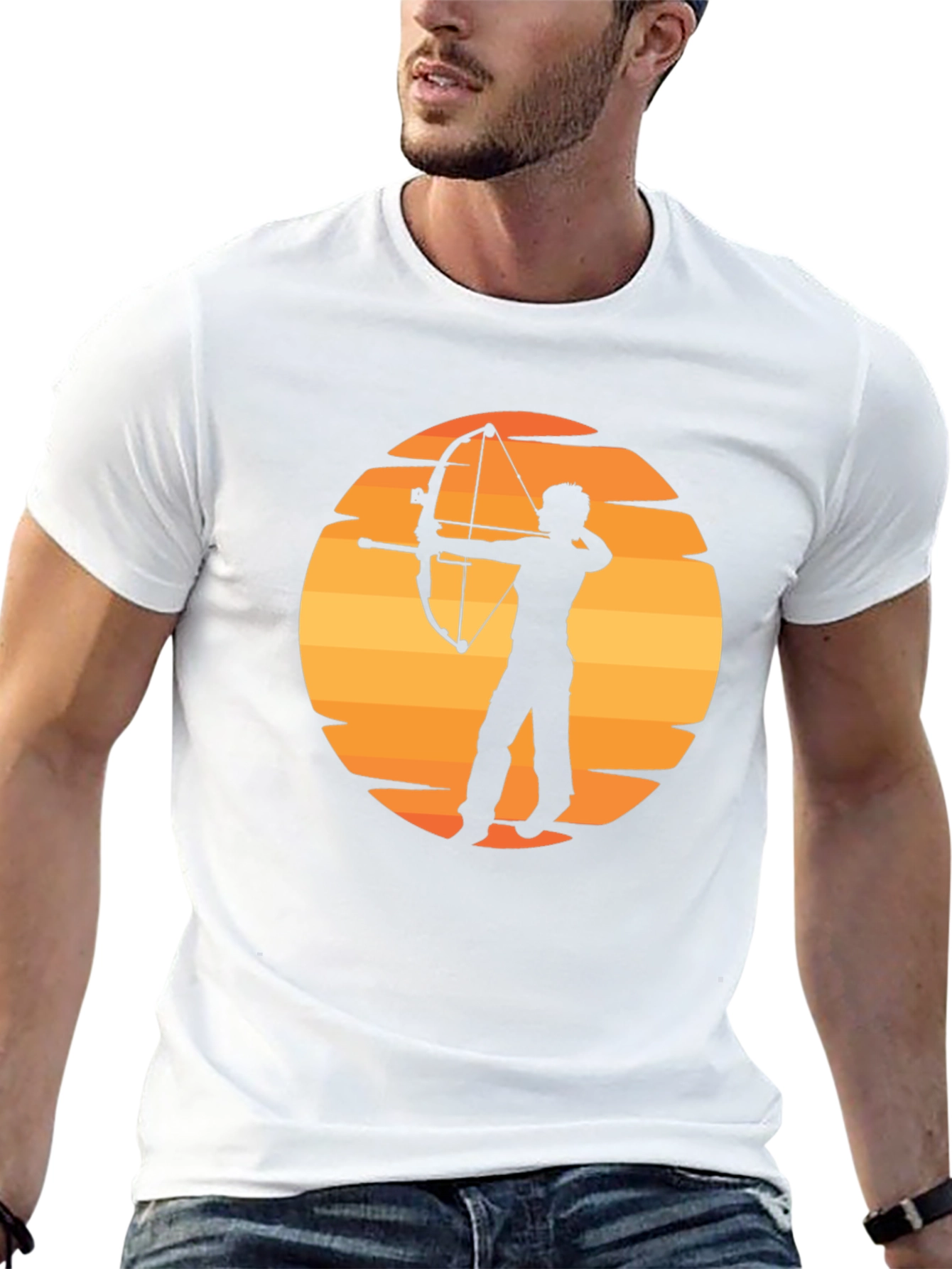 Archery Sunset Graphic T-Shirt