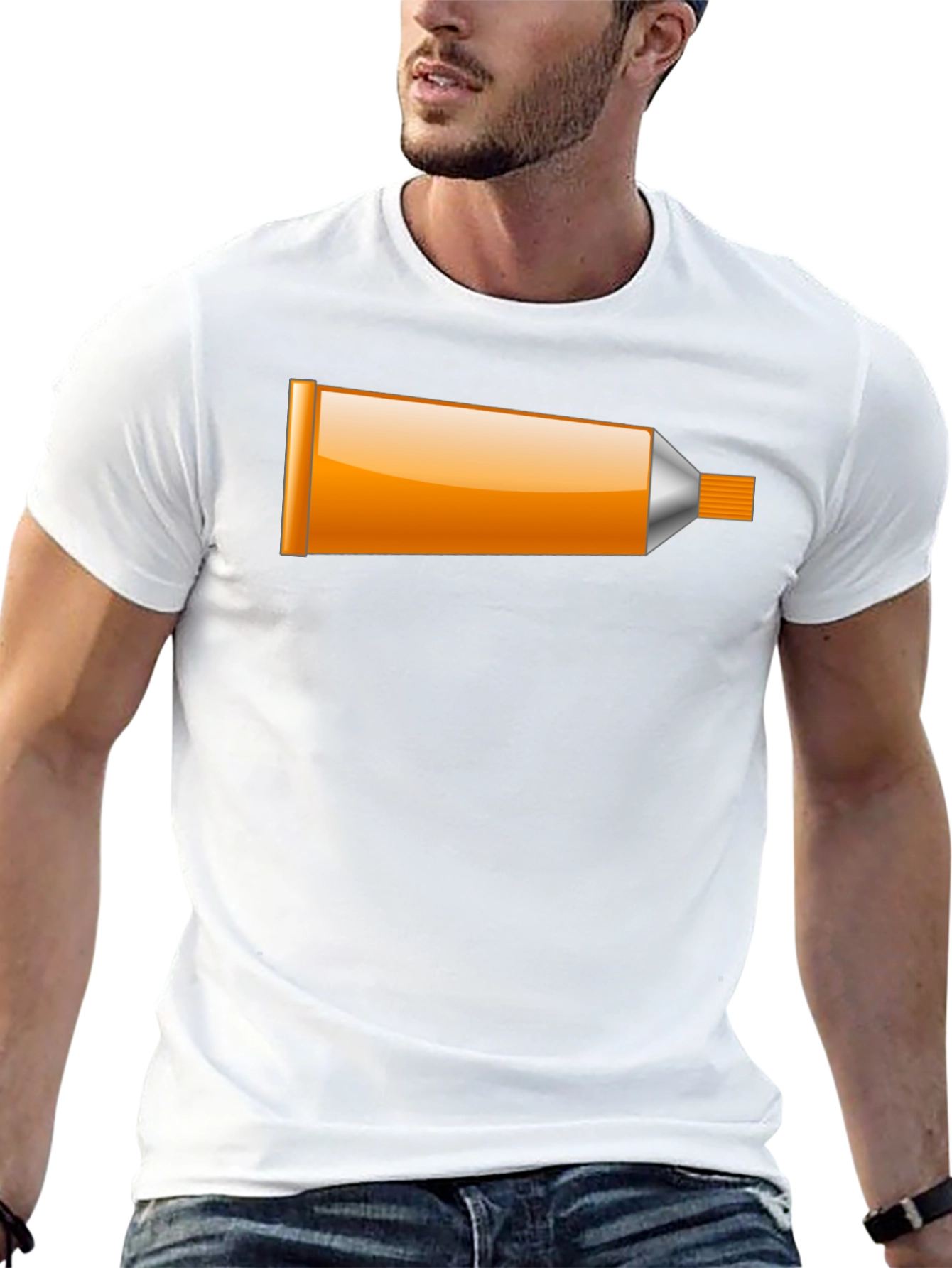 Tube Graphic Tee - Novelty Black T-Shirt