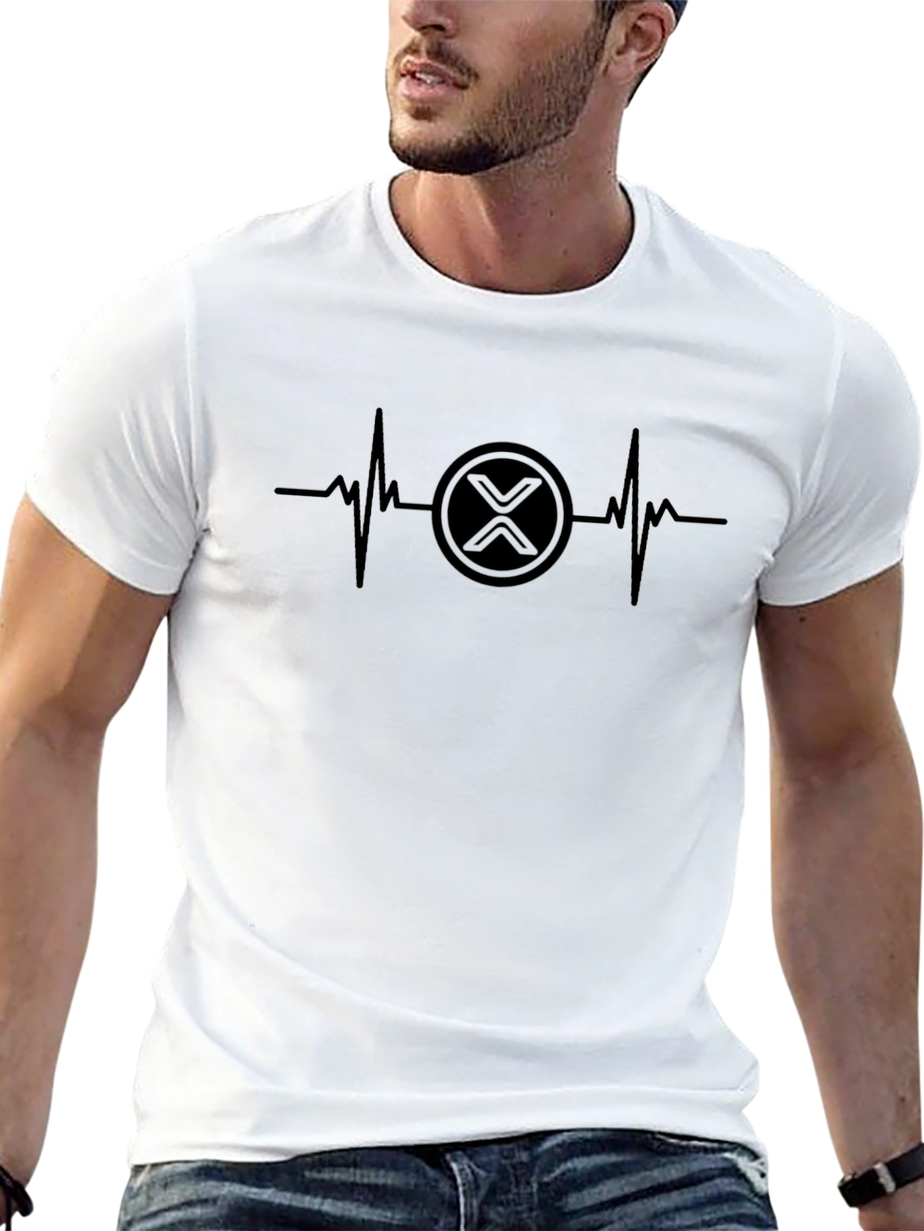 XRP Heartbeat T-Shirt - Crypto Enthusiast Tee