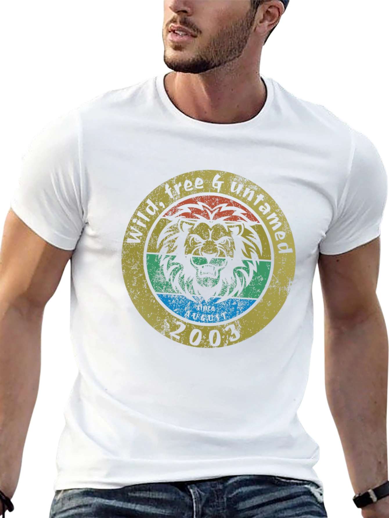 Wild Free & Untamed Lion Graphic T-Shirt