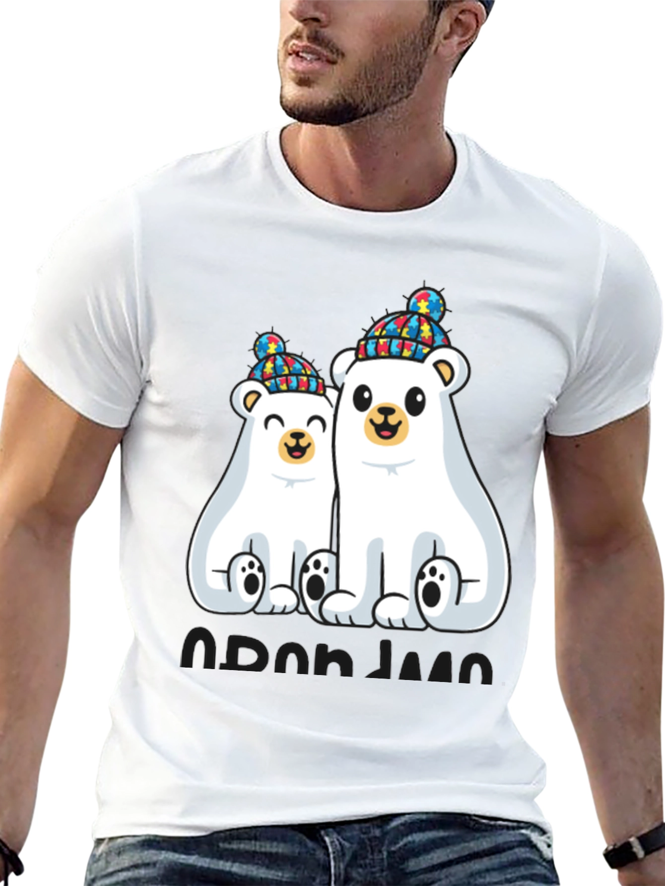 Autism Awareness Polar Bear T-Shirt
