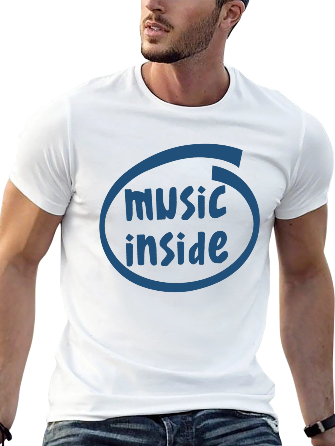 Music Inside Black T-Shirt