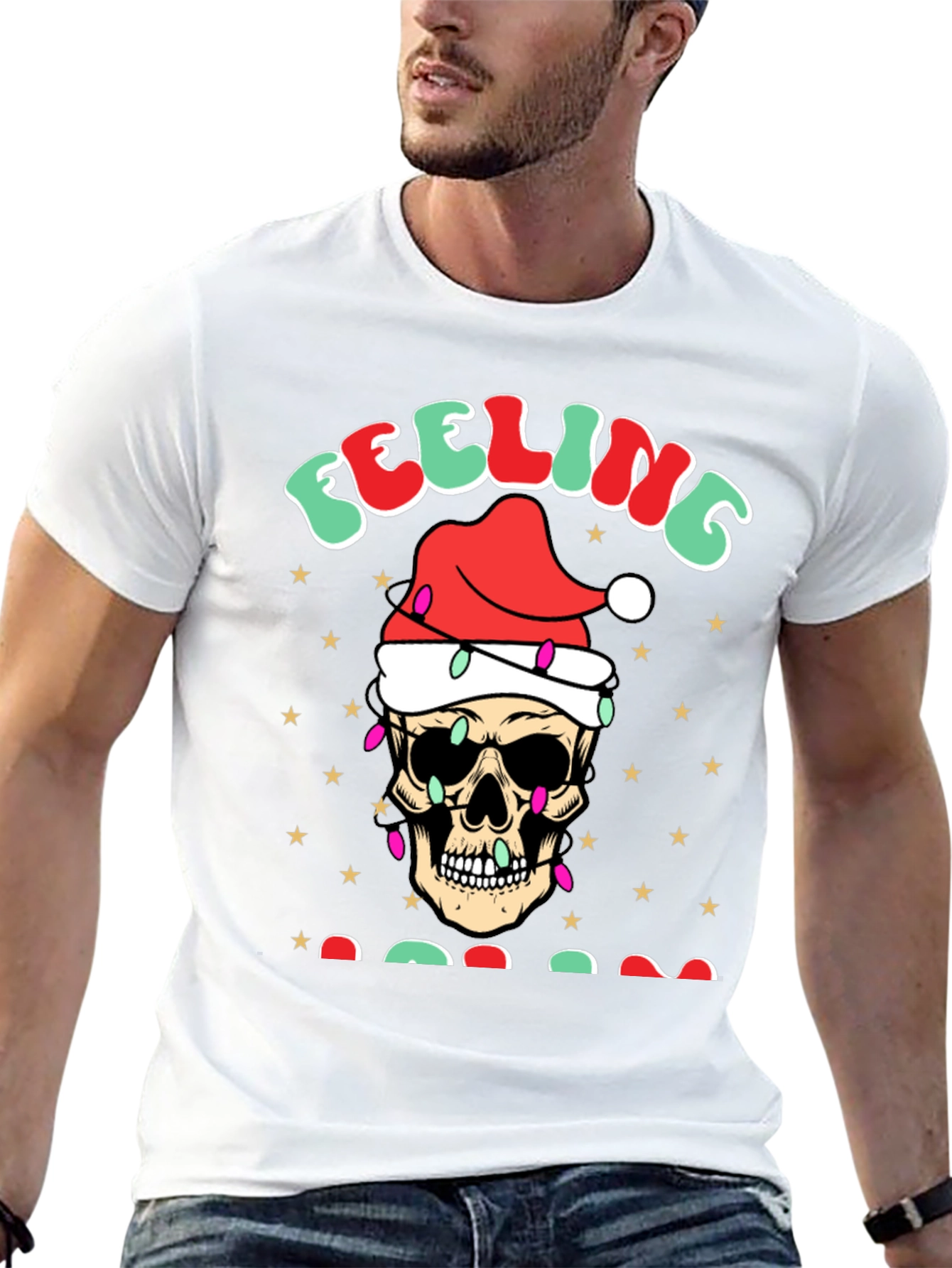 Feeling Jolly Skull Graphic Tee