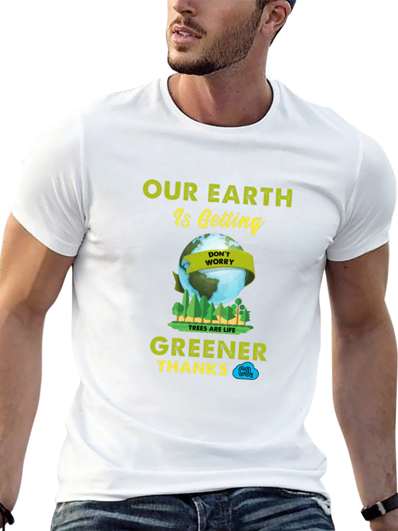 Eco-Friendly Our Earth is Getting Greener Graphic Tee
