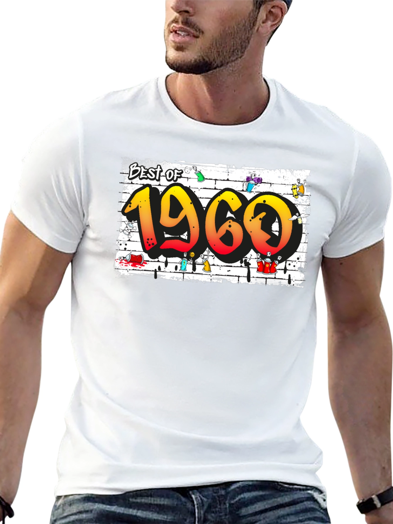 Best of 1960 T-Shirt - Retro Graffiti Design