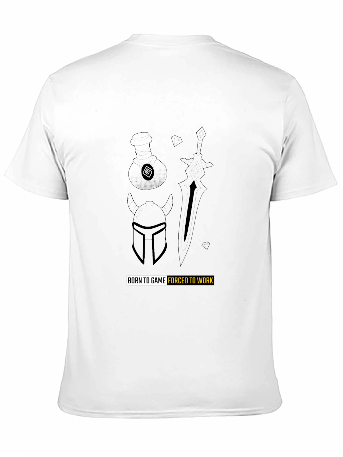 Born to Game T-Shirt - Black Graphic Tee