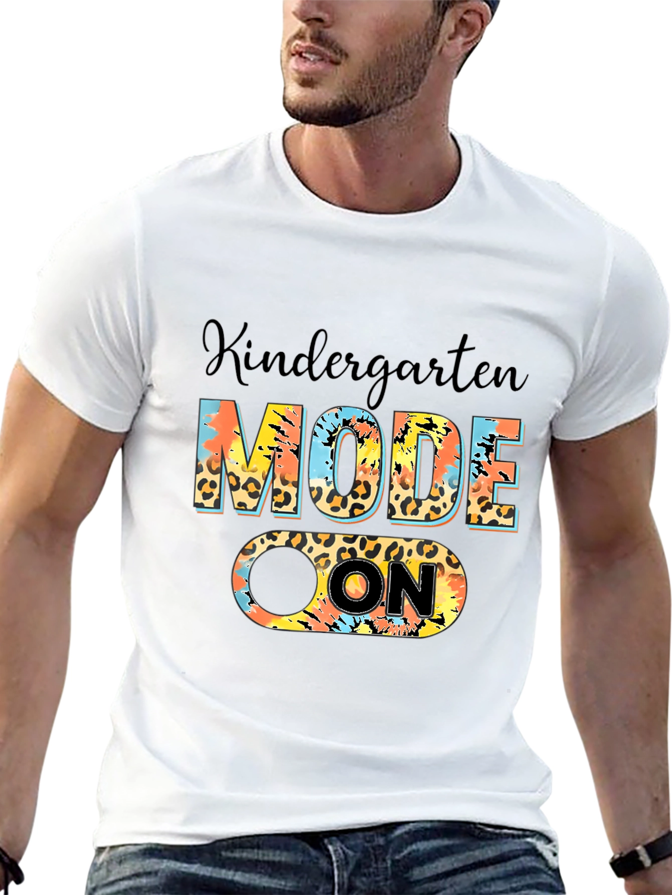 Kindergarten Mode On Black T-Shirt