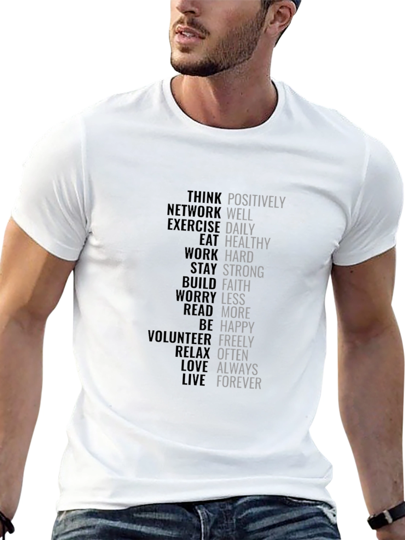 Motivational Words T-Shirt - Positive Affirmations