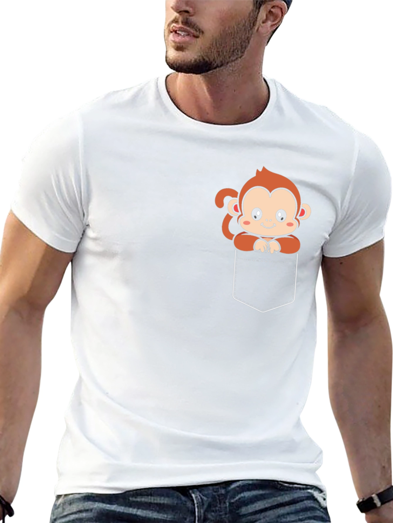 Monkey Pocket Graphic Tee