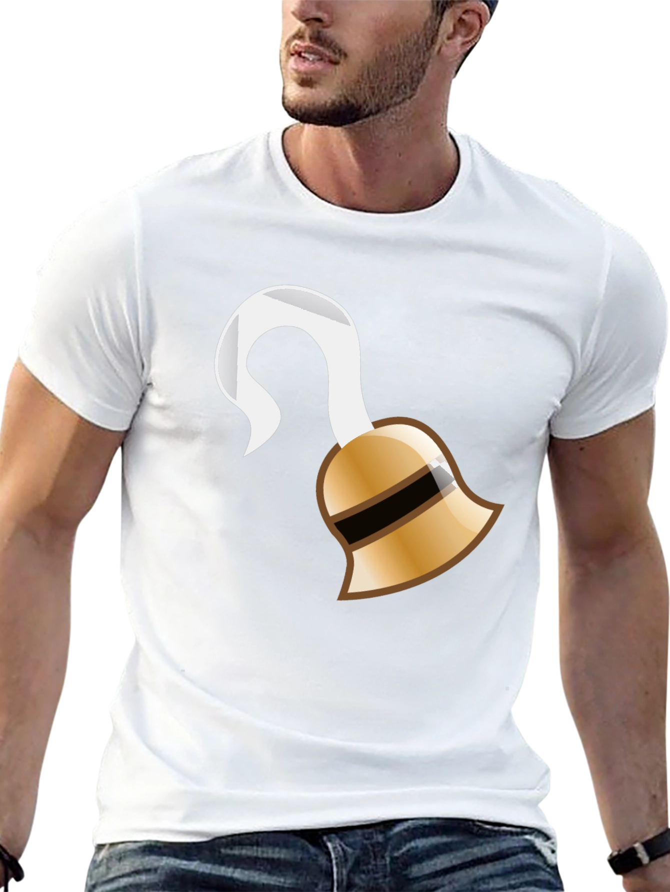 Pirate Hook Graphic Tee - Black Cotton T-Shirt