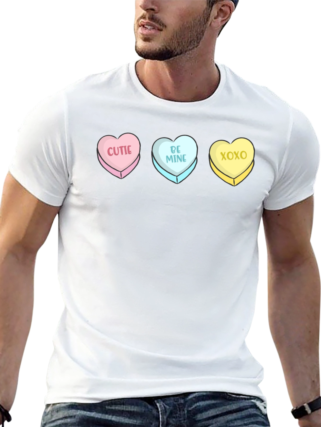 Sweetheart Candy Conversation Hearts Valentines Day Graphic T-Shirt