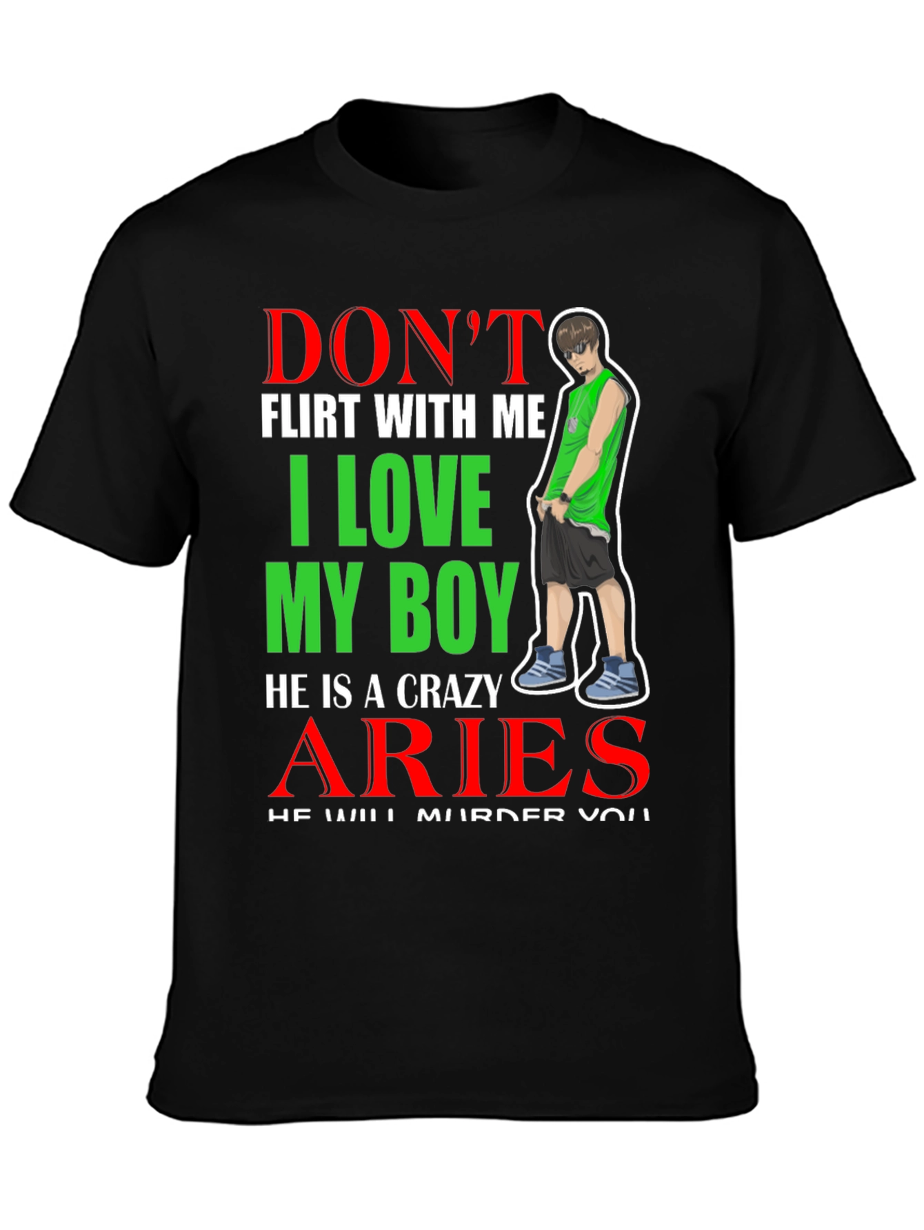 Crazy Aries Boy Graphic Tee