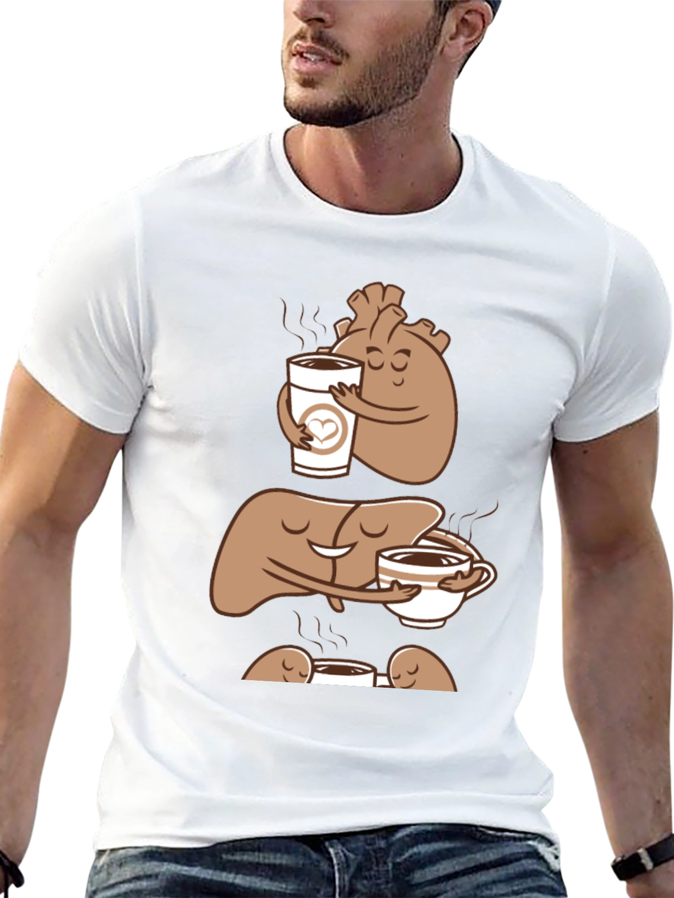 Anatomy Coffee Black T-Shirt