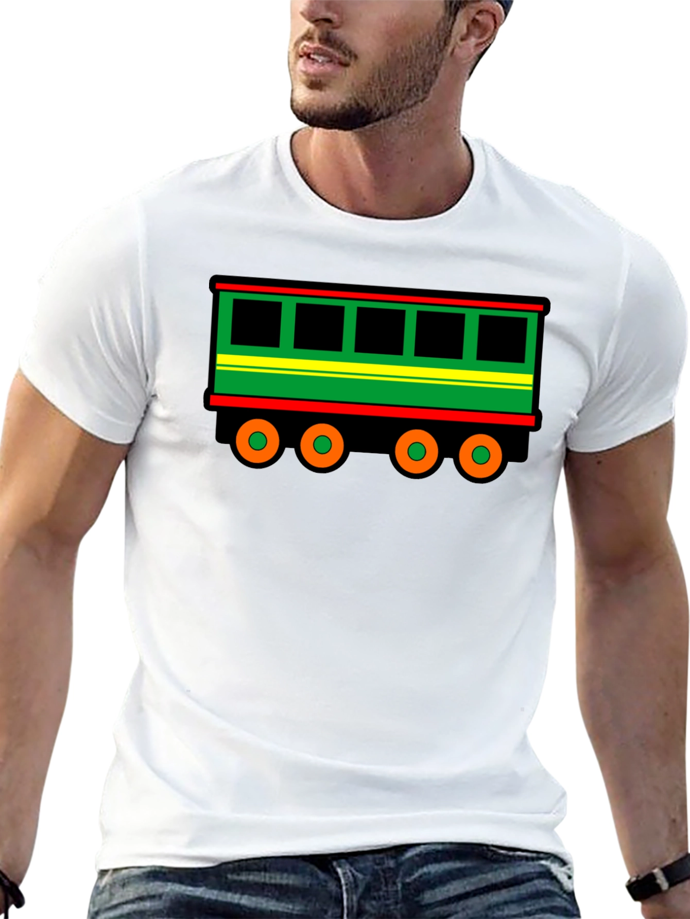 Train Car Graphic Tee - Unique Design