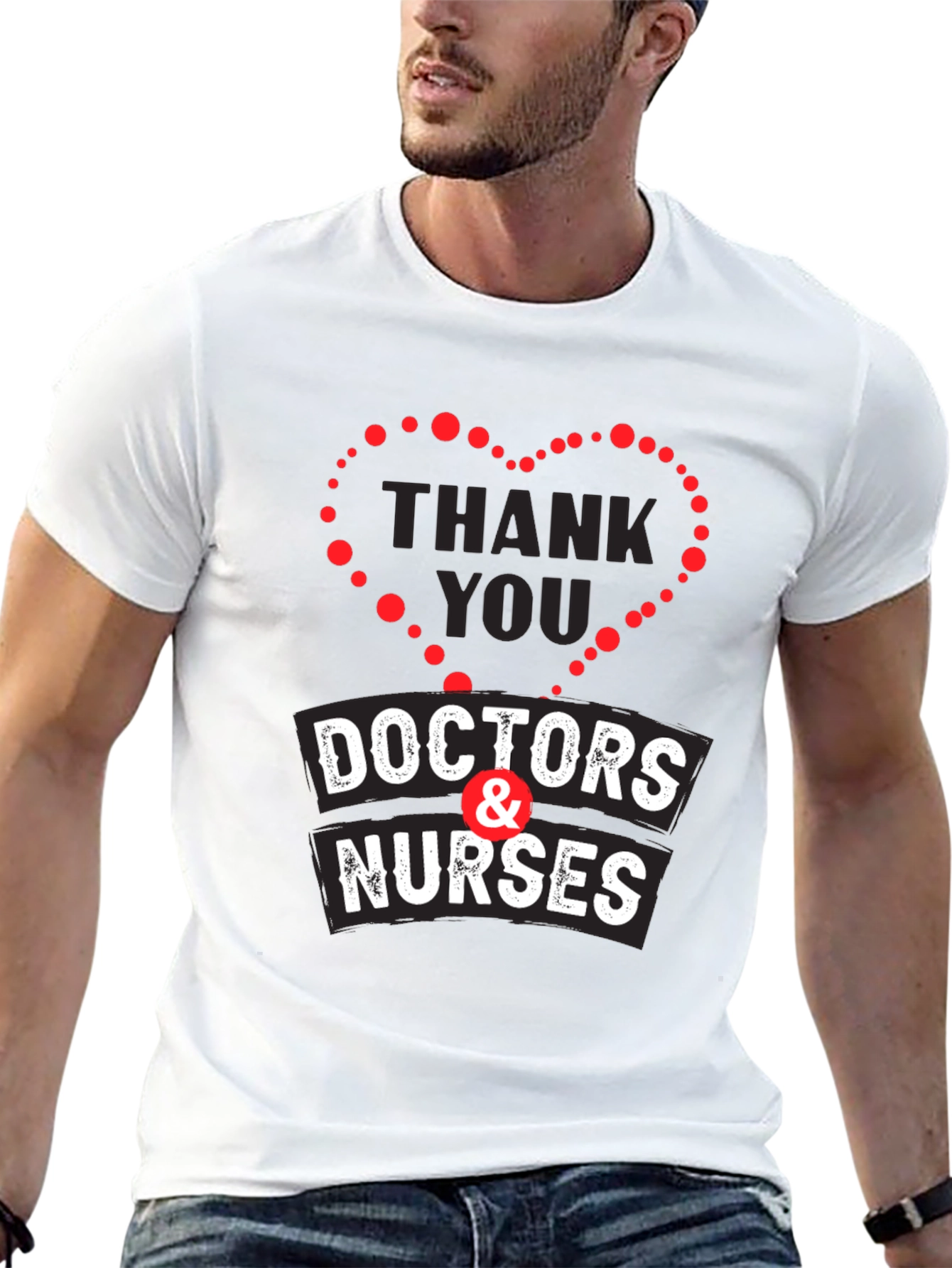 Thank You Doctors & Nurses Graphic T-Shirt