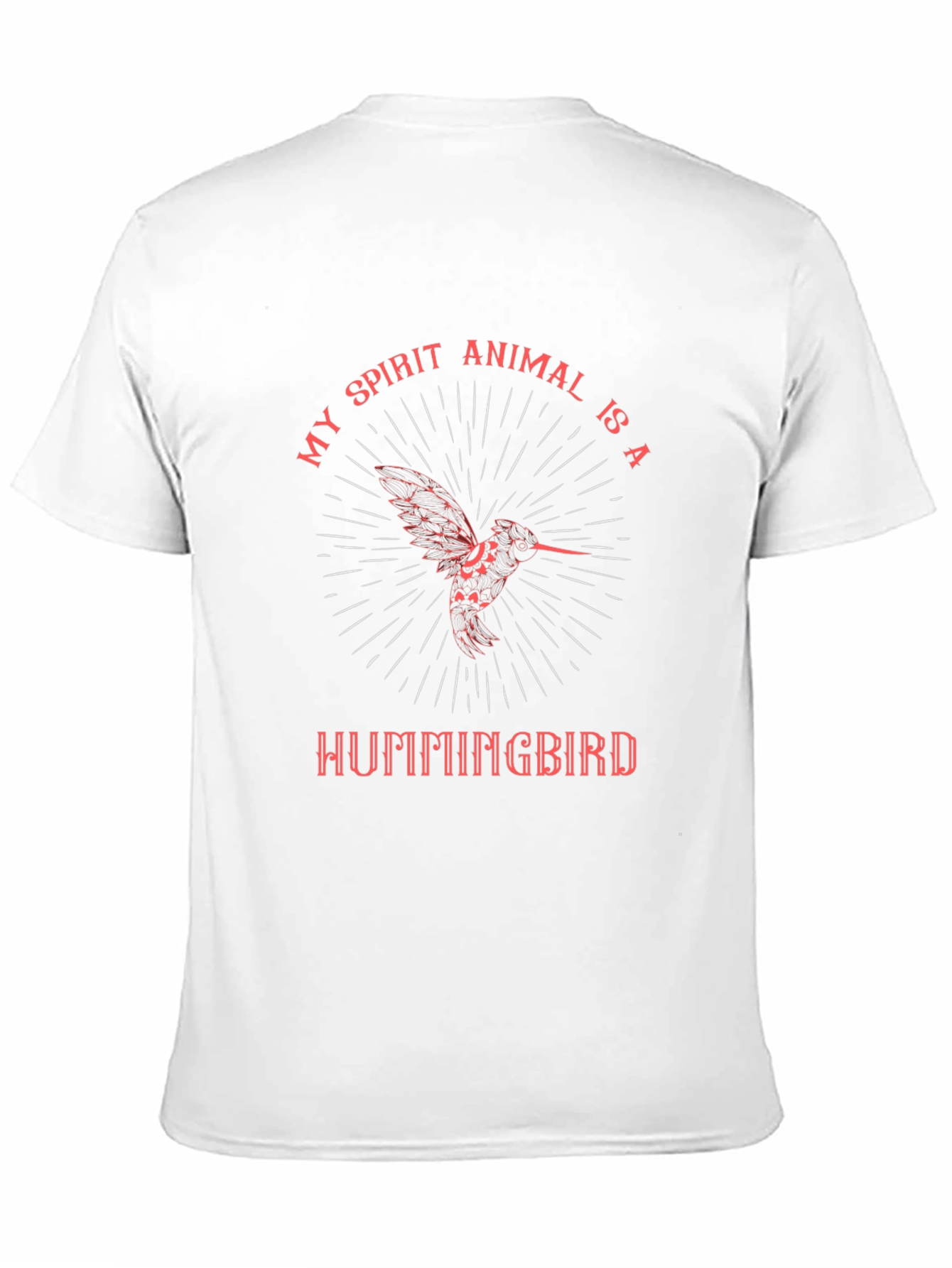 Hummingbird Spirit Animal Black Graphic Tee
