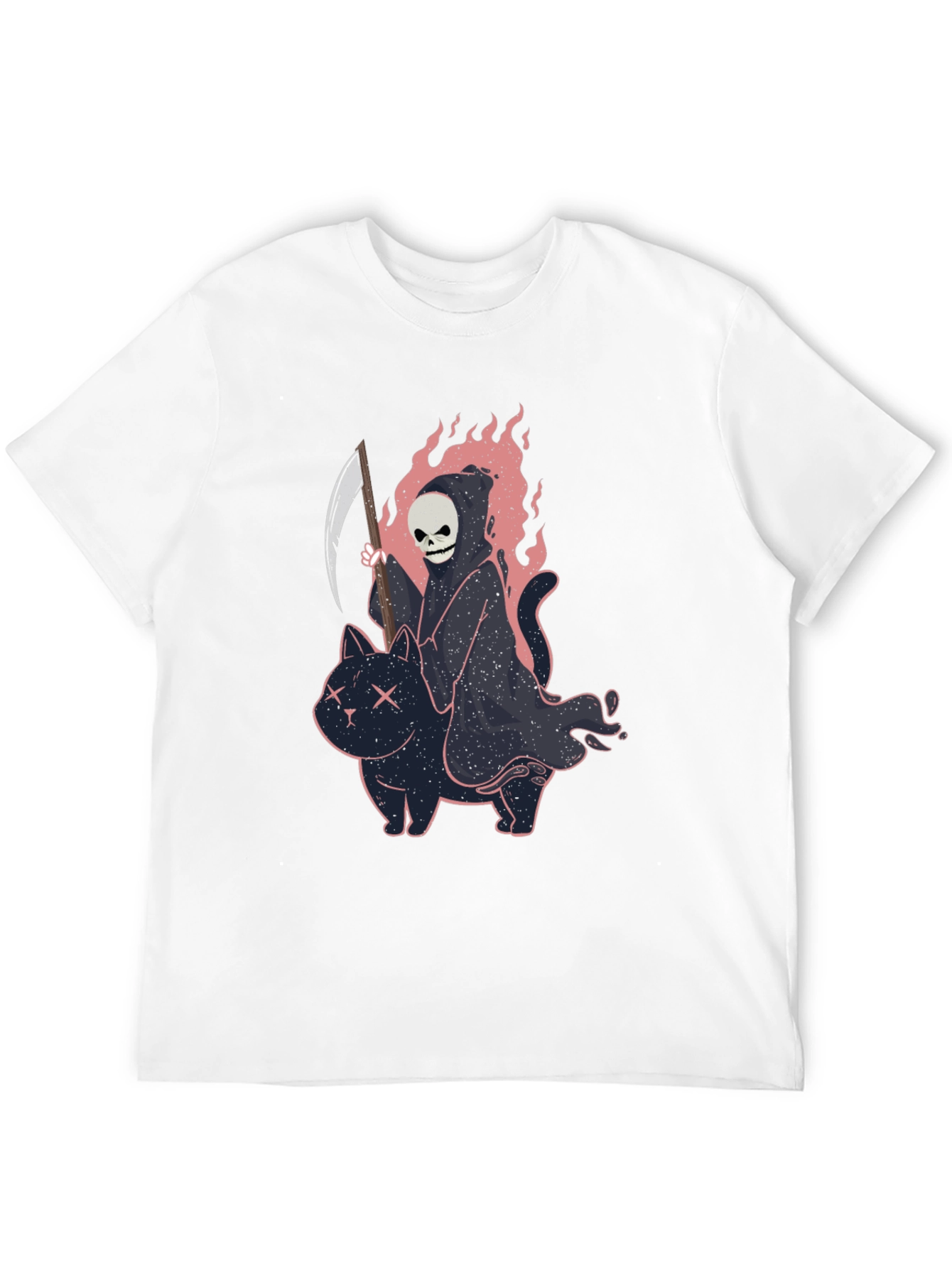 Grim Reaper Cat T-Shirt - Unique Graphic Tee
