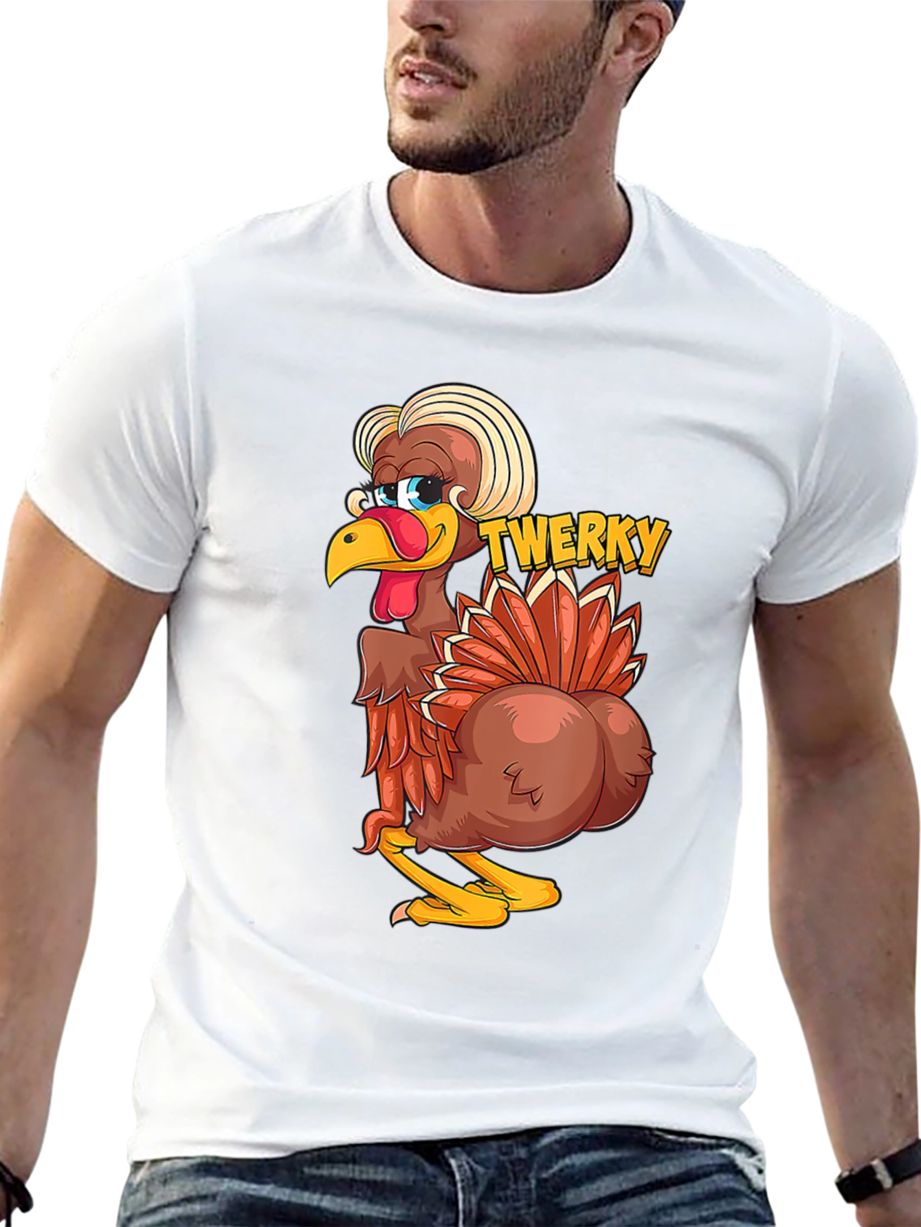 Funny Twerky Thanksgiving Turkey T-Shirt