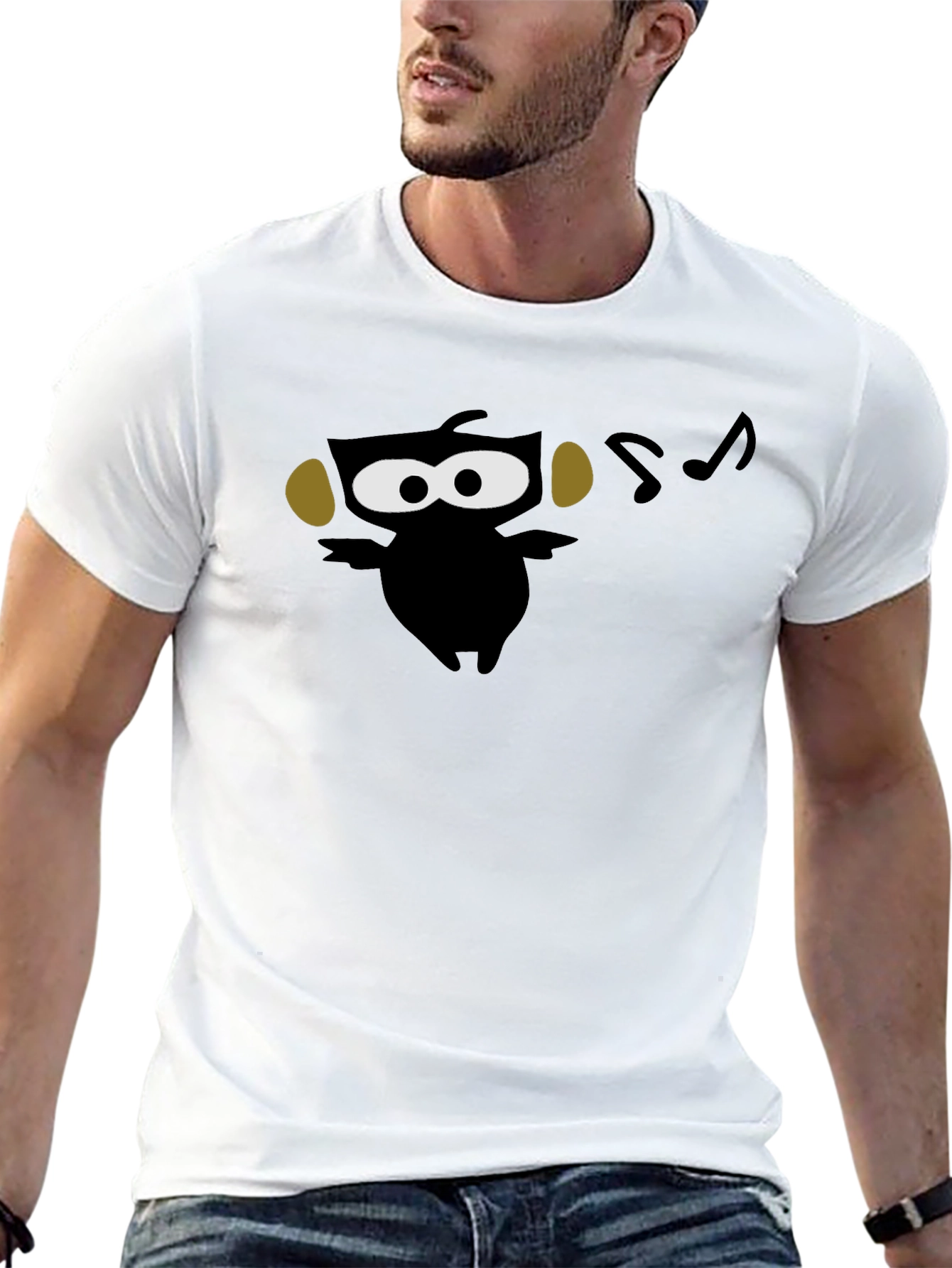 Owl DJ Graphic Tee - Cool Music Lover Shirt