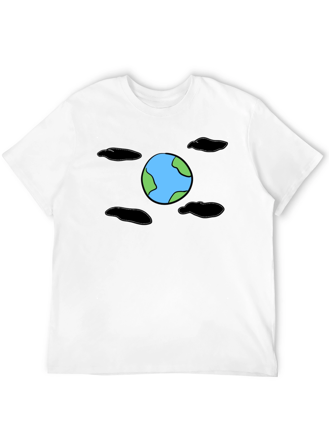 Earth Graphic Black T-Shirt