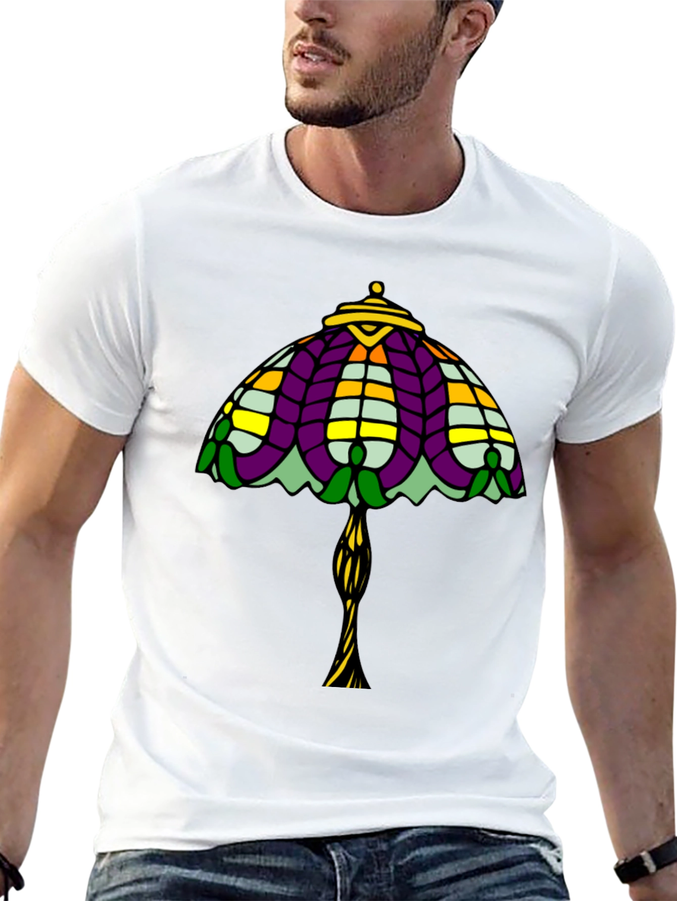 Stained Glass Lamp T-Shirt - Unique Design