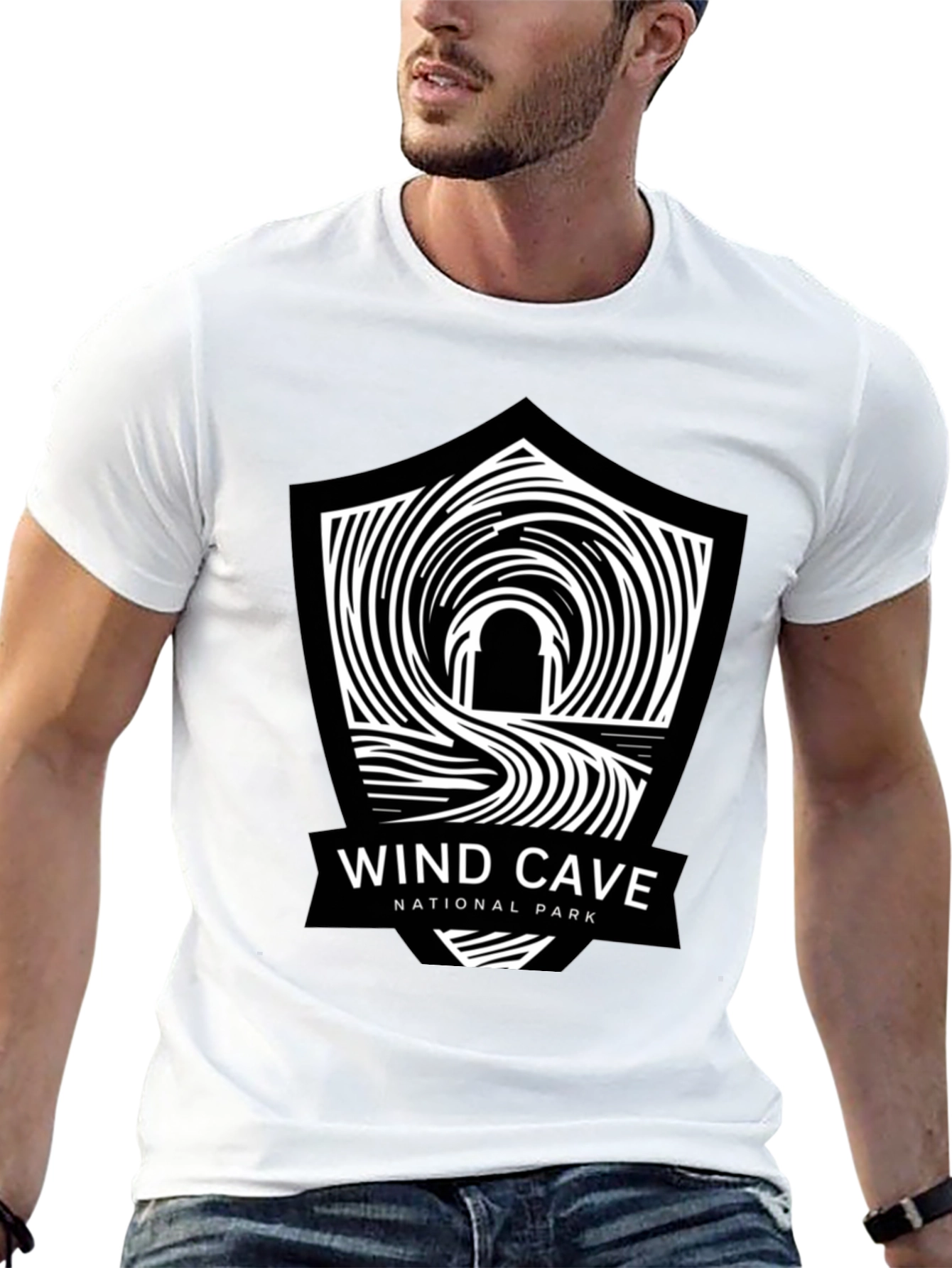 Wind Cave National Park Black T-Shirt