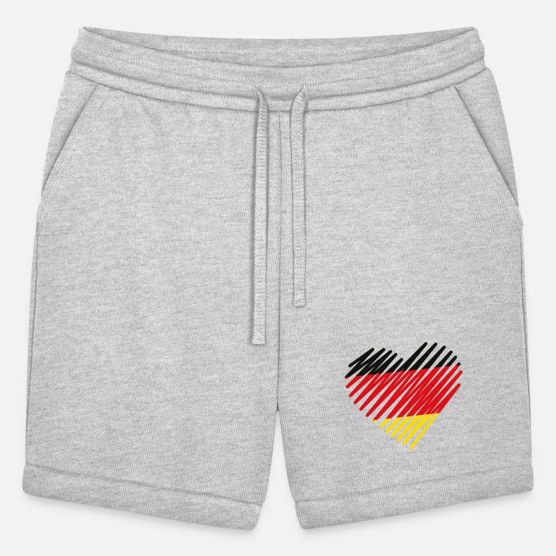 Abstract German Flag Heart Design