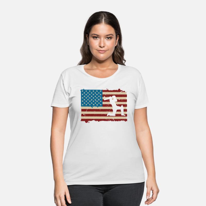 American Cricketer Cricket Player Fourth Of July