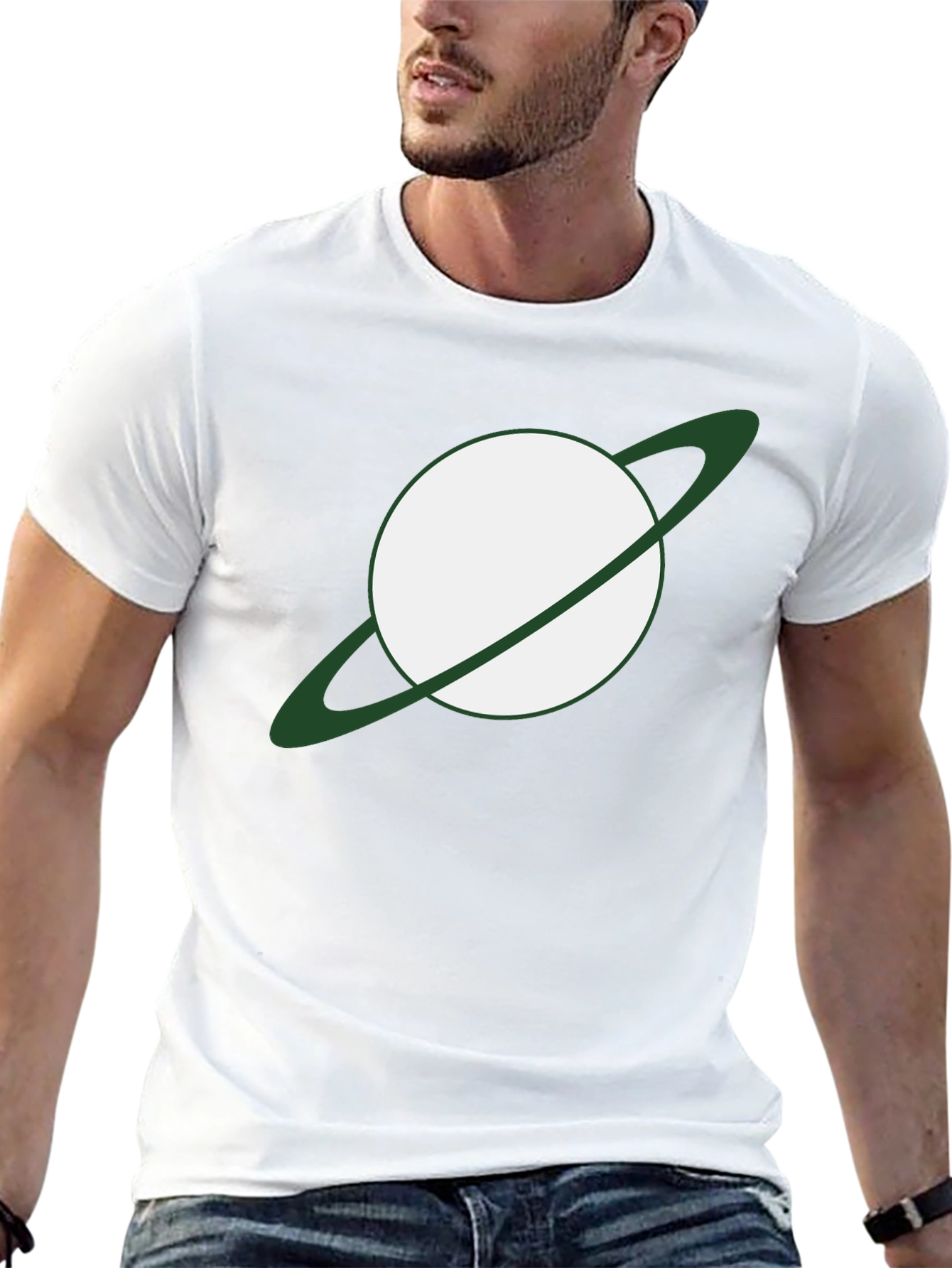 Saturn Graphic Tee - Cool Space Design