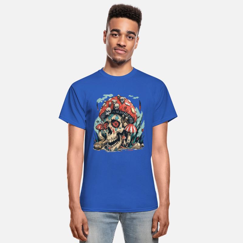 Aztec Forest Shrooms Skull
