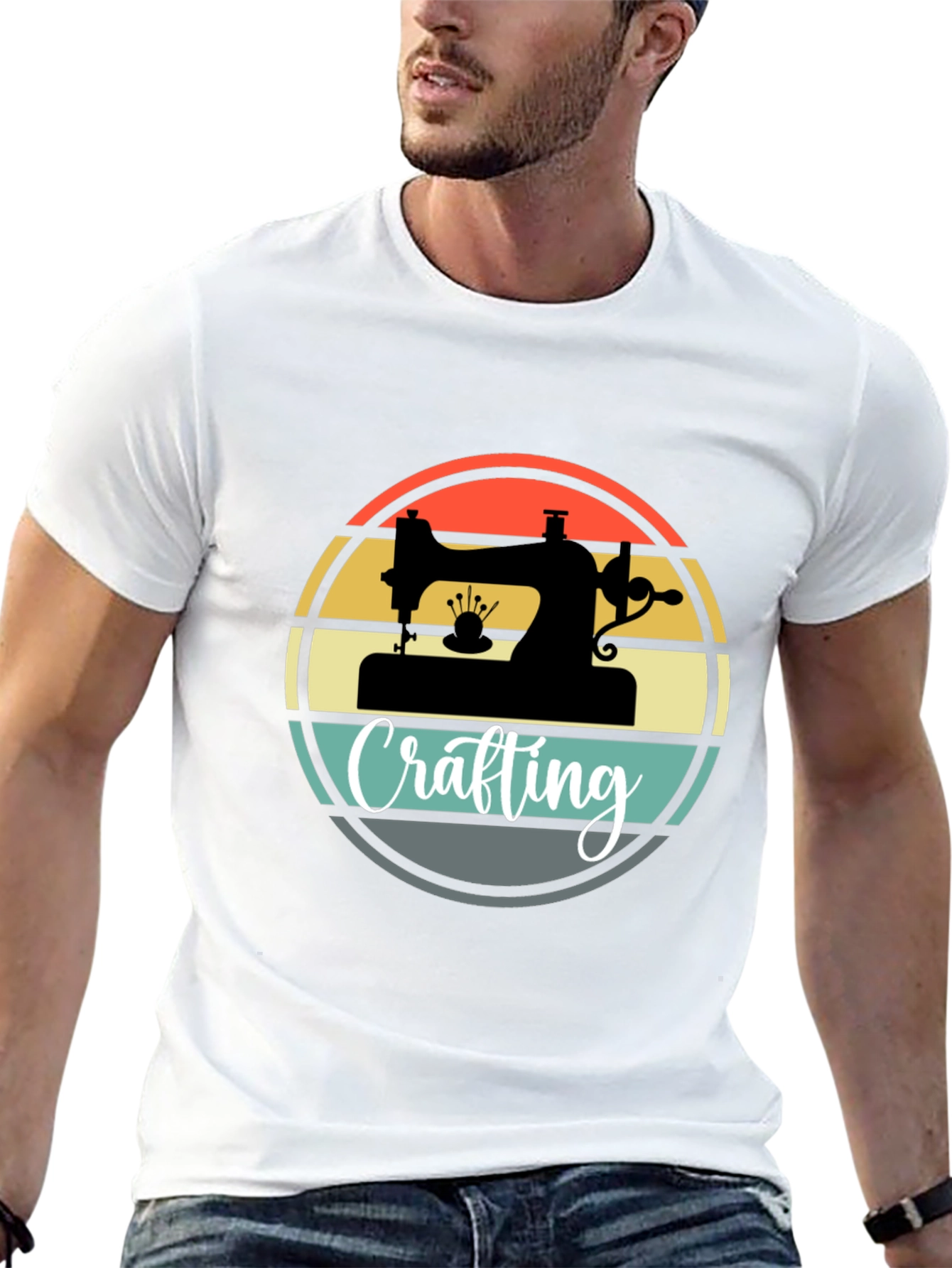 Crafting Sewing Machine Graphic Tee