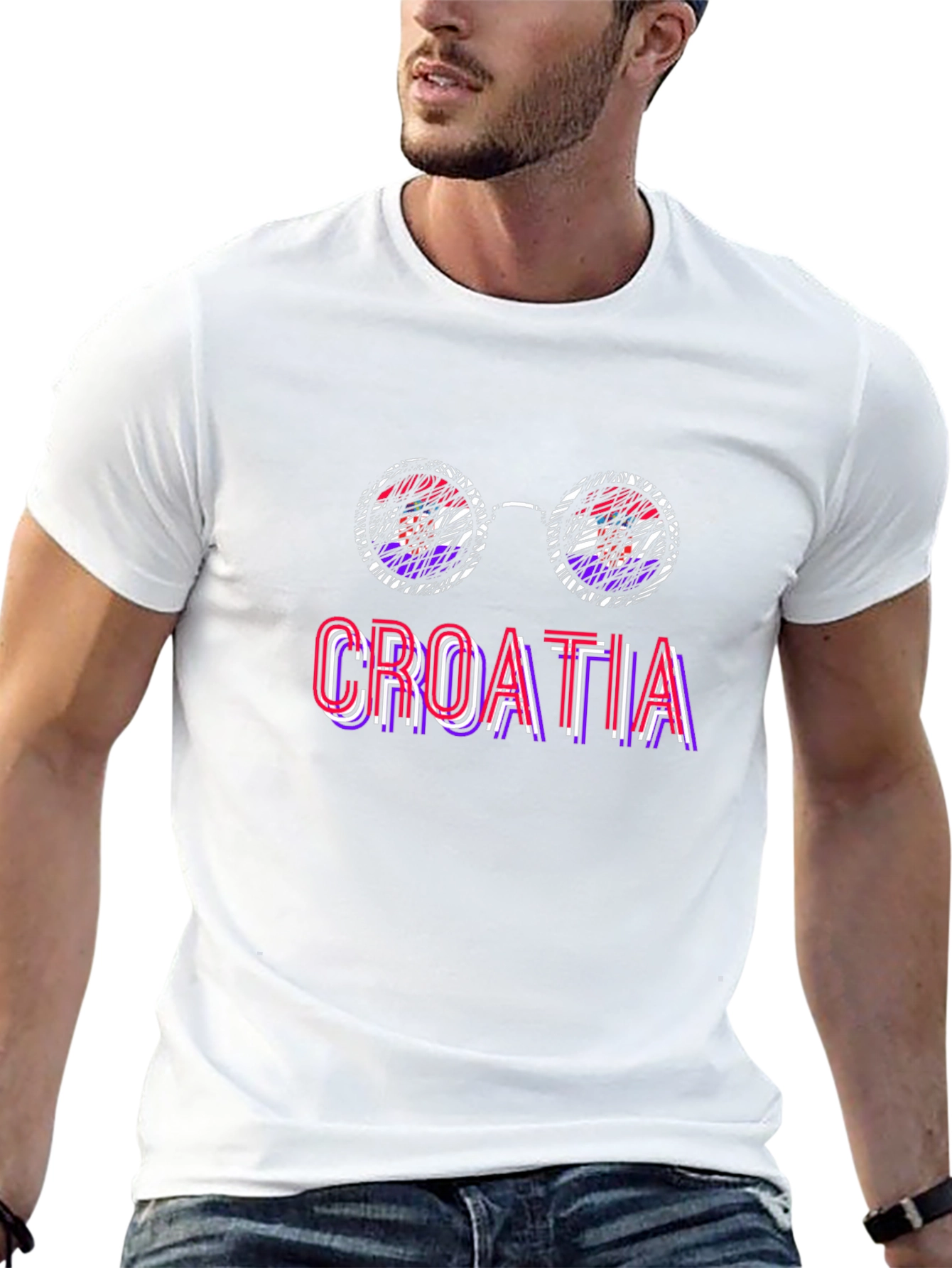 Croatia Sunglasses T-Shirt - Croatian Pride