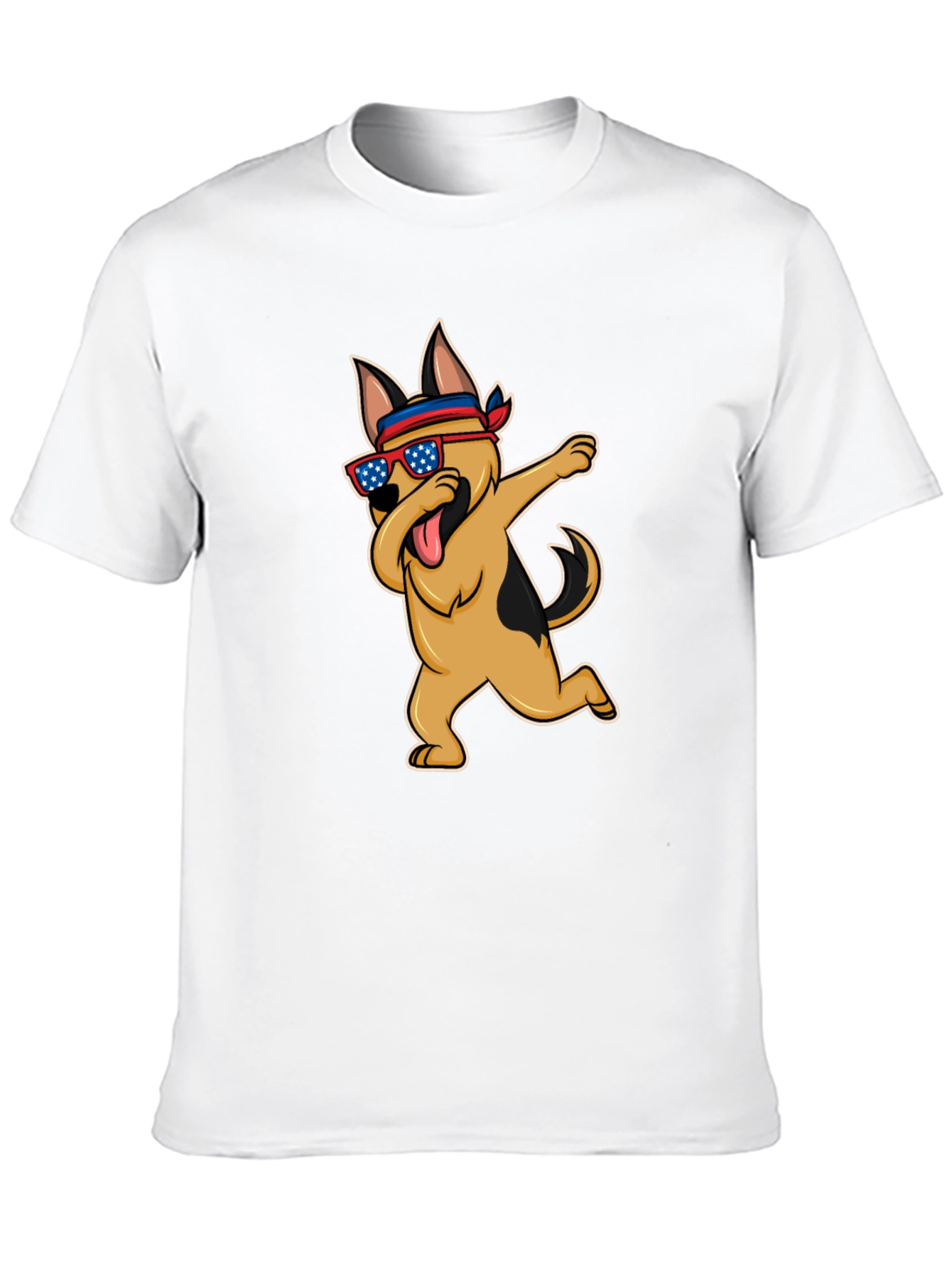 Dabbing Dog T-Shirt - Patriotic Pup Tee