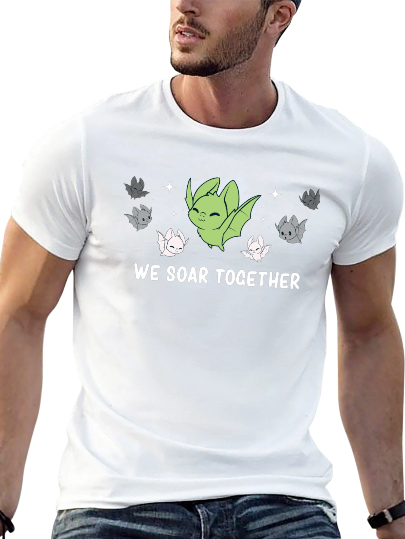 We Soar Together Bat Graphic Tee