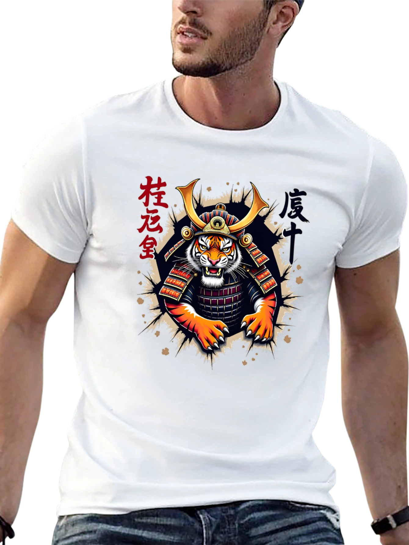 Samurai Tiger Graphic Tee