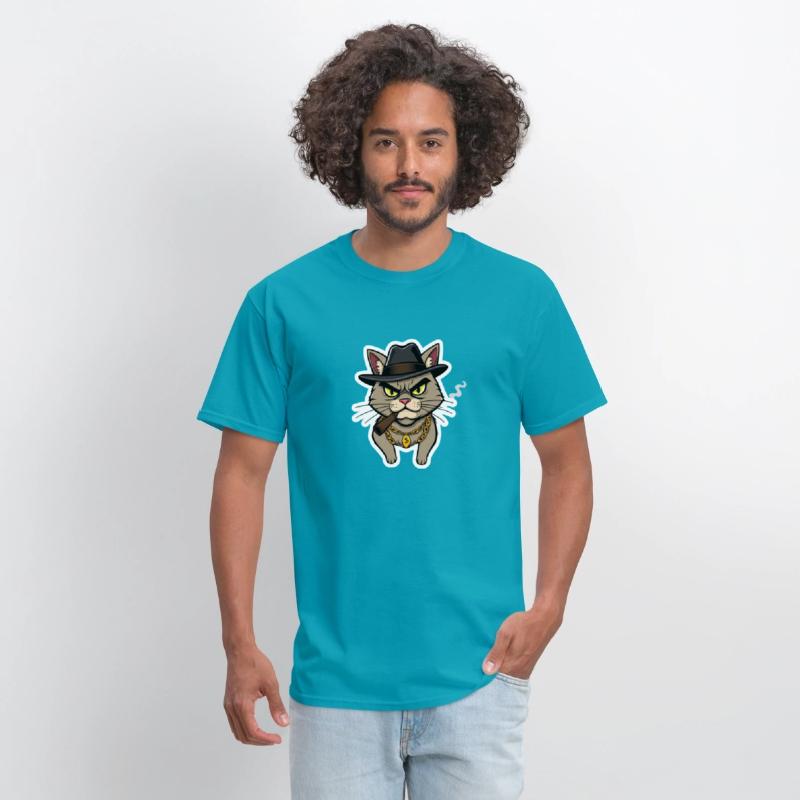 Badass Cat Gangster - Cool Kitty Mobster Art