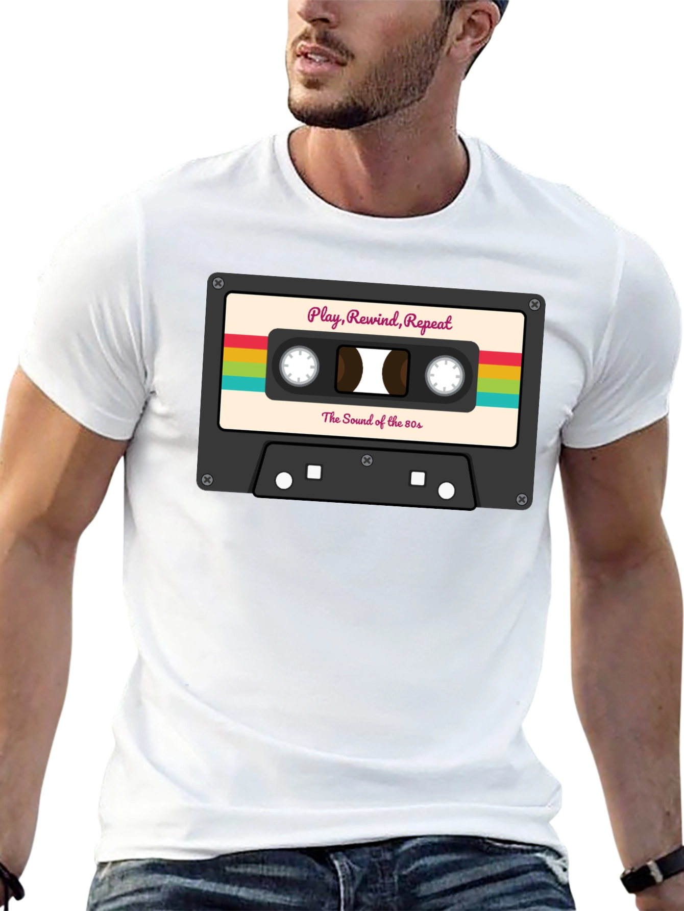 Retro Cassette Tape T-Shirt - 80s Music Lover Tee