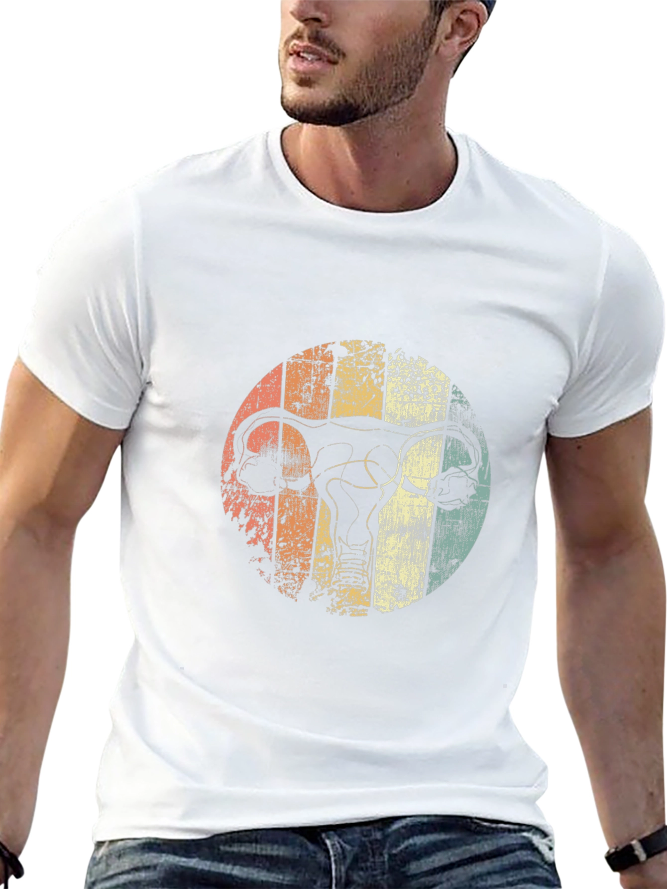 Retro Uterus Graphic T-Shirt