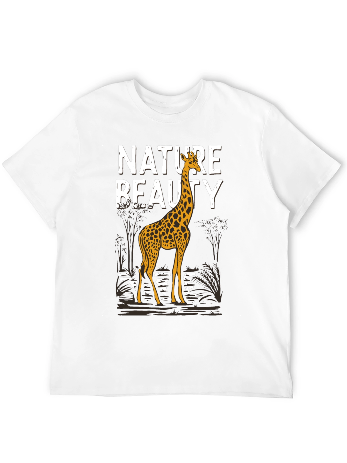 Nature Beauty Giraffe Graphic Tee