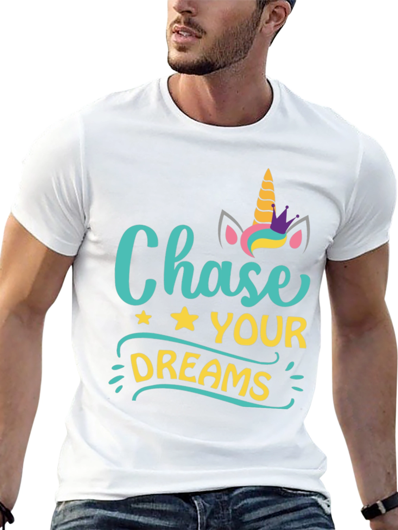Unicorn Chase Your Dreams Graphic Tee