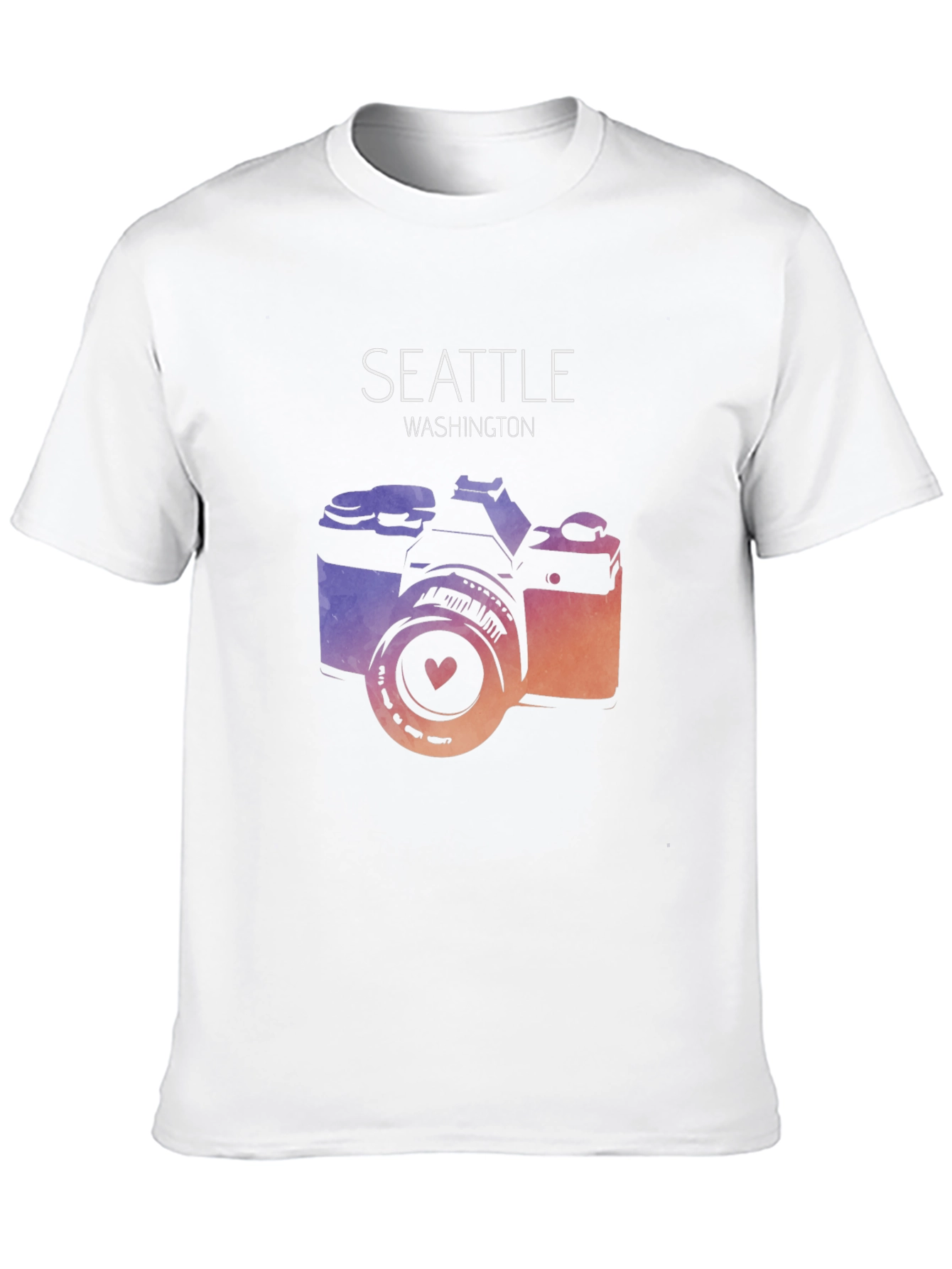Seattle Washington Camera Graphic T-Shirt