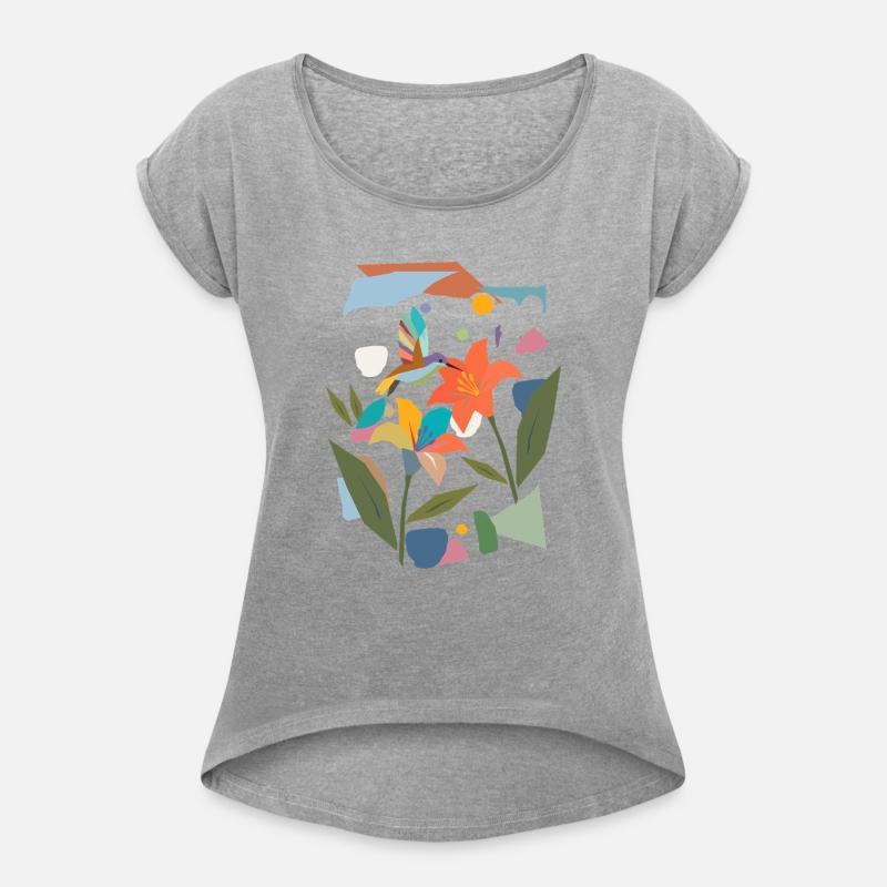 Colorful Hummingbird with Flower - Colorful Nature