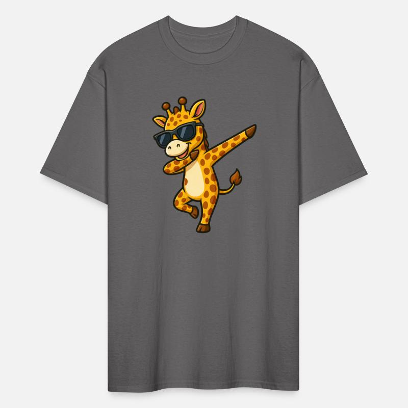Cool giraffe dabbing with sunglasses summer Africa