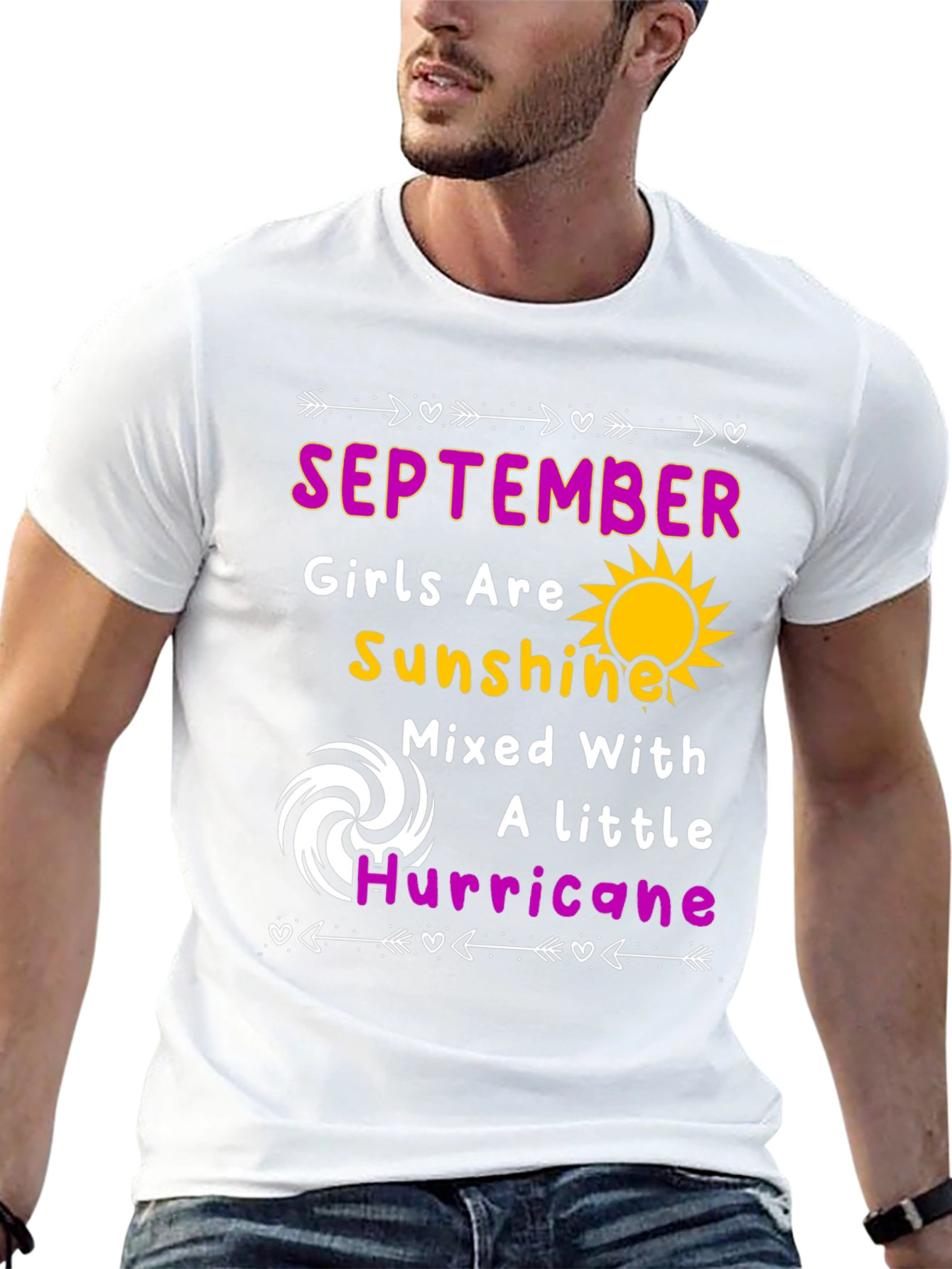 September Girl Sunshine Hurricane Graphic T-Shirt