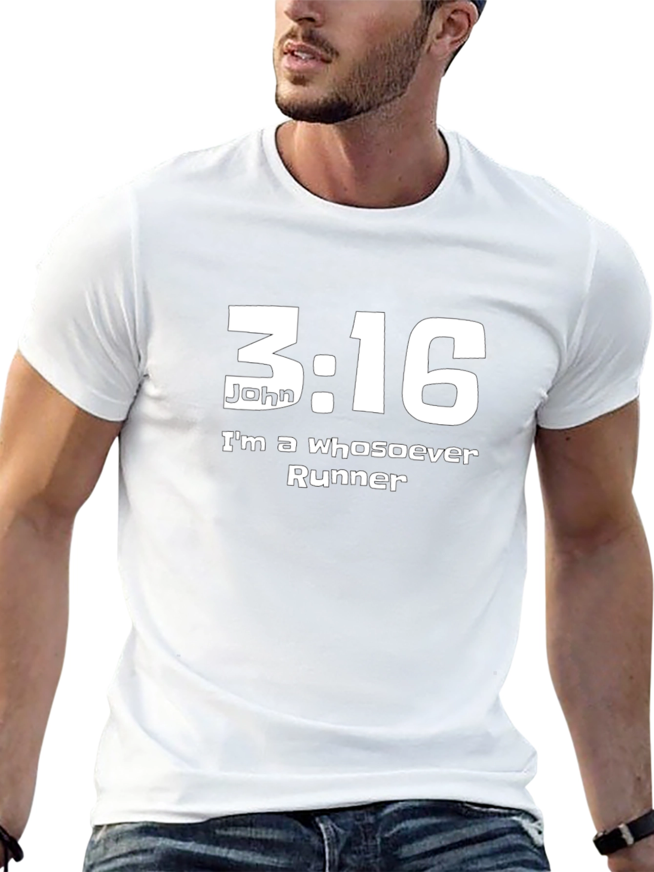 John 3:16 Whosoever Runner T-Shirt