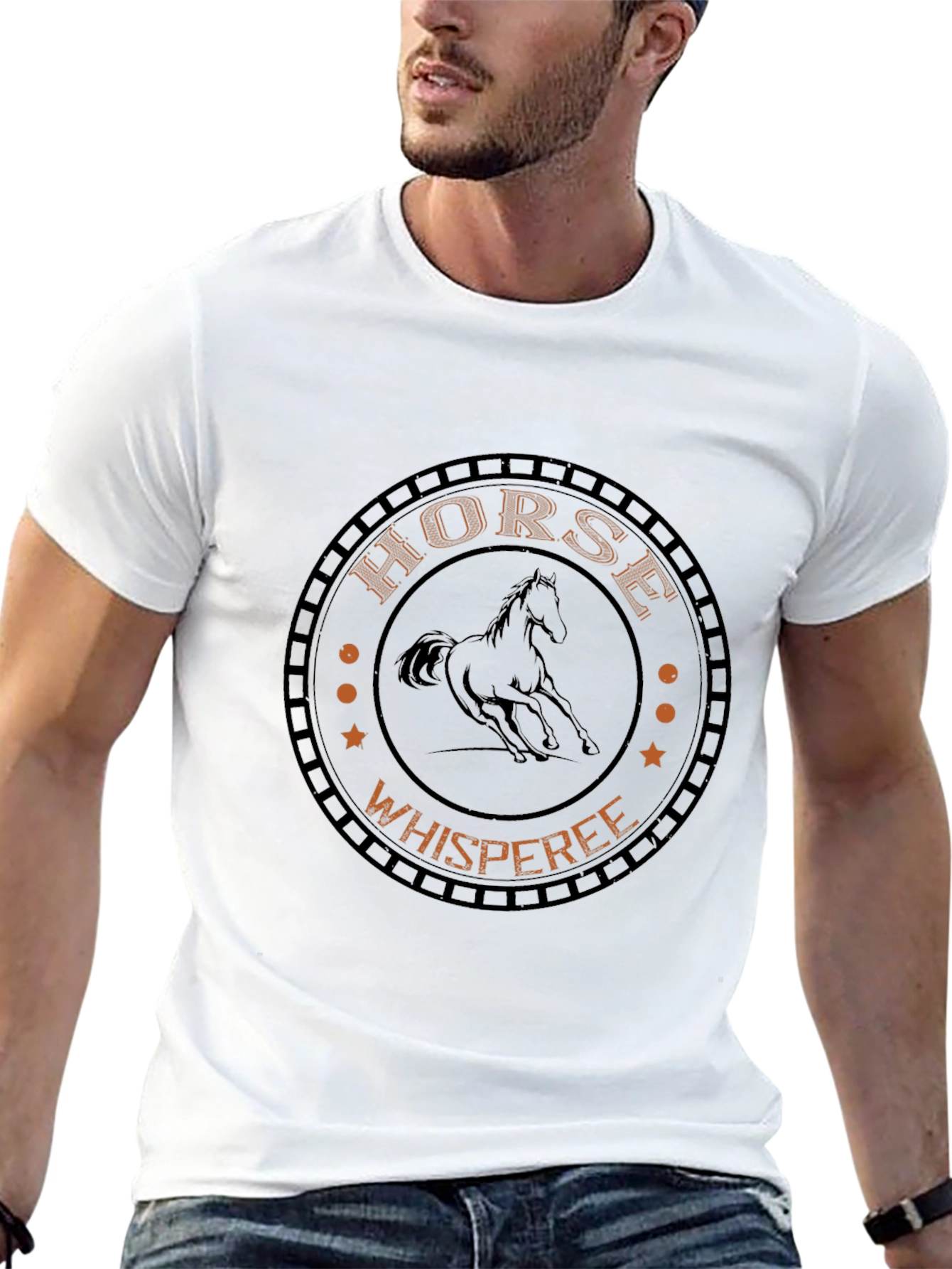 Horse Whisperer Graphic Black T-Shirt